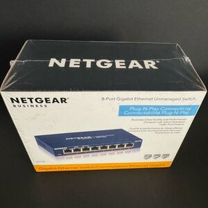NETGEAR Blue 8-Port Gigabit Ethernet Unmanaged Switch